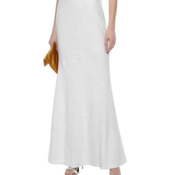 NWT Rachel Zoe Heather Fluid Maxi White Dress Sequin Size 4 - Picture 10 of 17